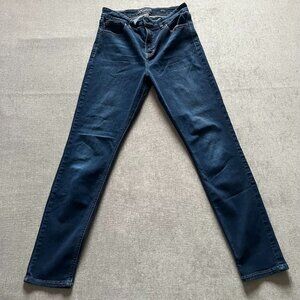 Lucky Brand Jeans Women 8/29 Blue Denim Bridgette Skinny Ankle High Rise Dark